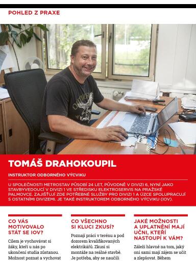 Metrostav Stipendium_2024, Pohled z praxe