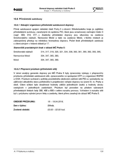 Noviny Pětka Generel dopravy 2020-2022, Strana 131