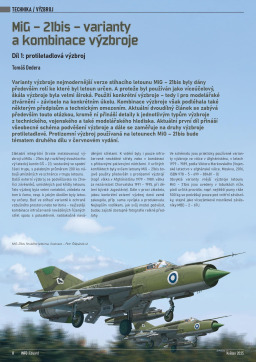 MiG – 21bis – varianty a kombinace výzbroje