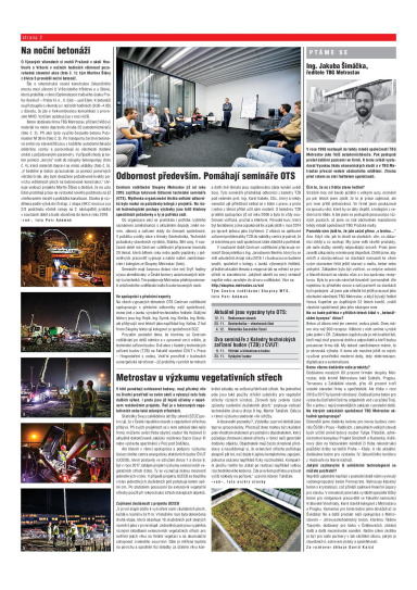 Metrostav Metrostav 19/2018, Strana 2