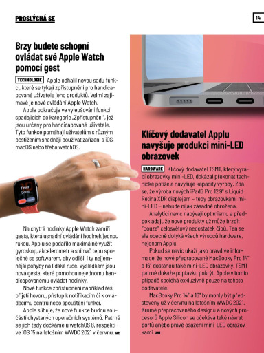 SuperApple Magazín 04/2021, Strana 14