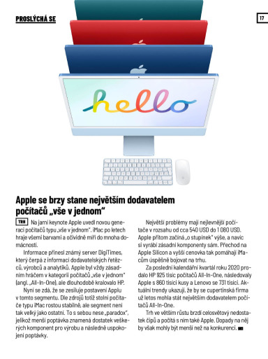 SuperApple Magazín 04/2021, Strana 17