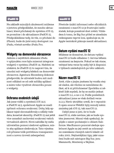 SuperApple Magazín 04/2021, Strana 55