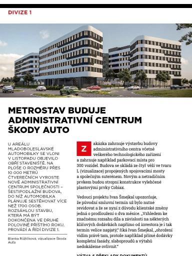 Metrostav 8/2022, Divize 1