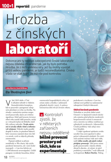 100+1 ZZ 10/2023, Hrozba z čínských laboratoří