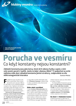 Porucha ve vesmíru: Co když konstanty nejsou konstantní?