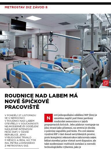 Metrostav 21/2023, Roudnice nad Labem má nové špičkové pracoviště