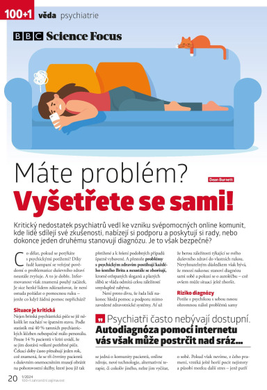 100+1 ZZ 1/2024, Máte problém? Vyšetřete se sami!