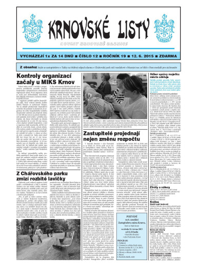 Krnovské listy 12/2015