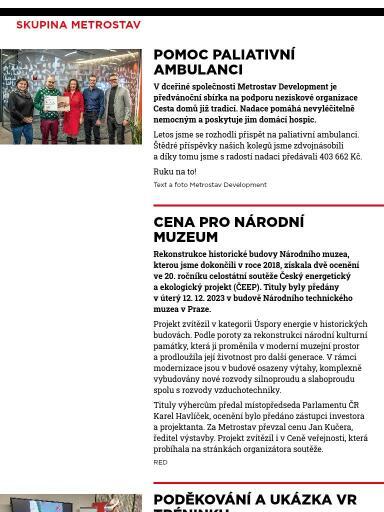 Metrostav 1/2024, Skupina Metrostav