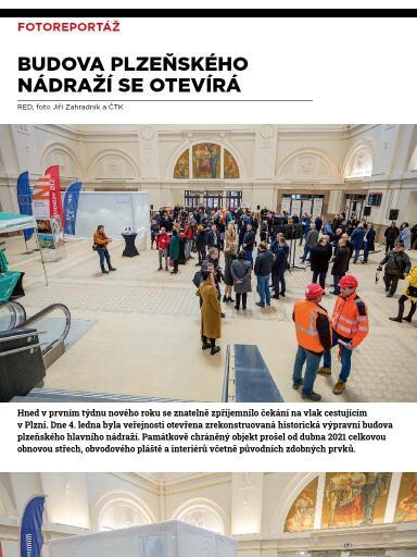 Metrostav 1/2024, Budova plzeňského nádraží se otevírá