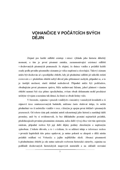 Vohančice - dokumenty o obci Historie a vývoj osídlení obce, Strana 4