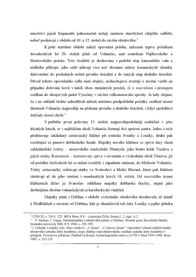 Vohančice - dokumenty o obci Historie a vývoj osídlení obce, Strana 6