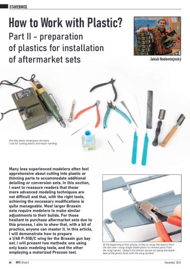 Info EDUARD How work with Plastic II