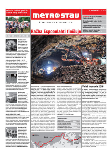 Metrostav 09/2018 | Metrostav