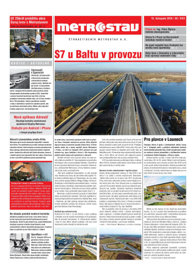 Metrostav 20/2018 | Metrostav
