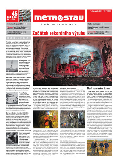 Metrostav 20/2016 | Metrostav
