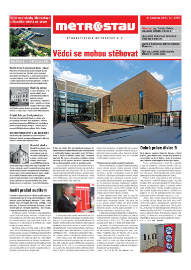 Metrostav 12/2015 | Metrostav