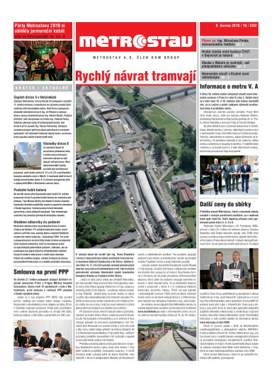 Metrostav 10/2010 | Metrostav