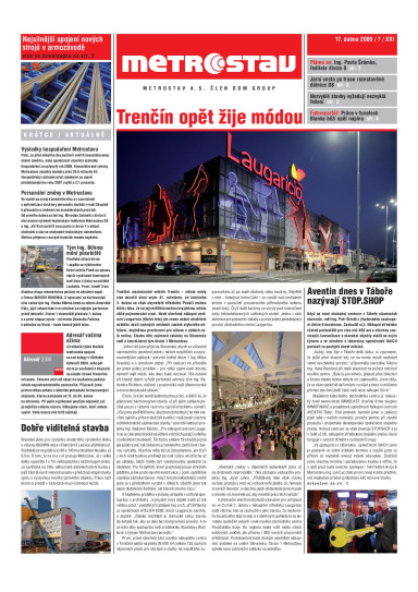 Metrostav 07/2009 | Metrostav