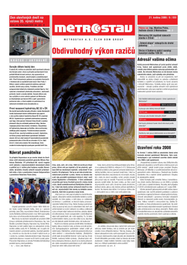 Metrostav 09/2009 | Metrostav