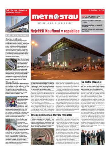 Metrostav 18/2009 | Metrostav