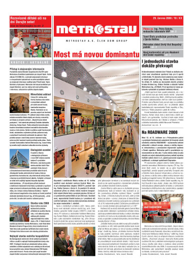 Metrostav 10/2008 | Metrostav