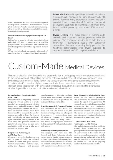 Custom-Made Medical Devices | POSITIV Technology 2025 | POSITIV ...