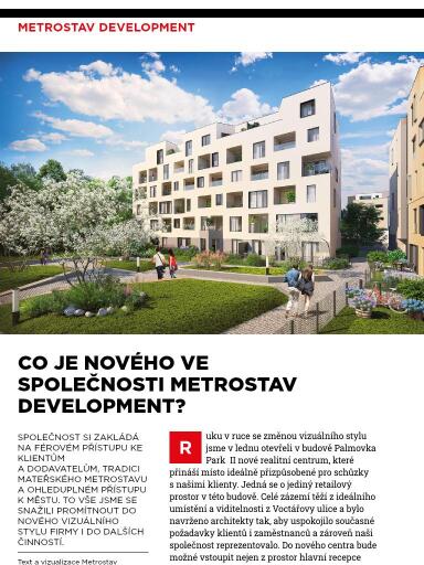 Metrostav Development | 01/2021 | Metrostav